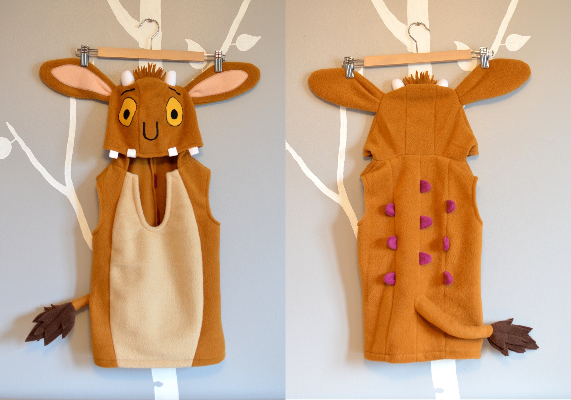 Girls Boys Childrens The Gruffalo Mouse Animal Fancy Dress Age 3-10 Year Costume